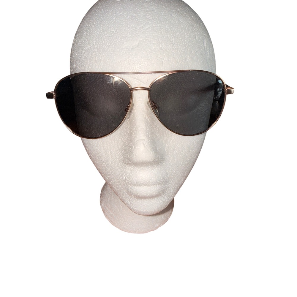 Blue Planet Amador BP 10358 Polarized Aviator Sunglasses Wood Temple Rose Gold